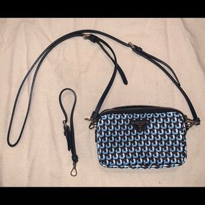 PRADA horizontal cross body nylon bag